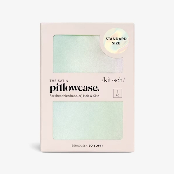 Kitsch The Satin pillowcase standard size in Aura 26" x 19" - Picture 2 of 5